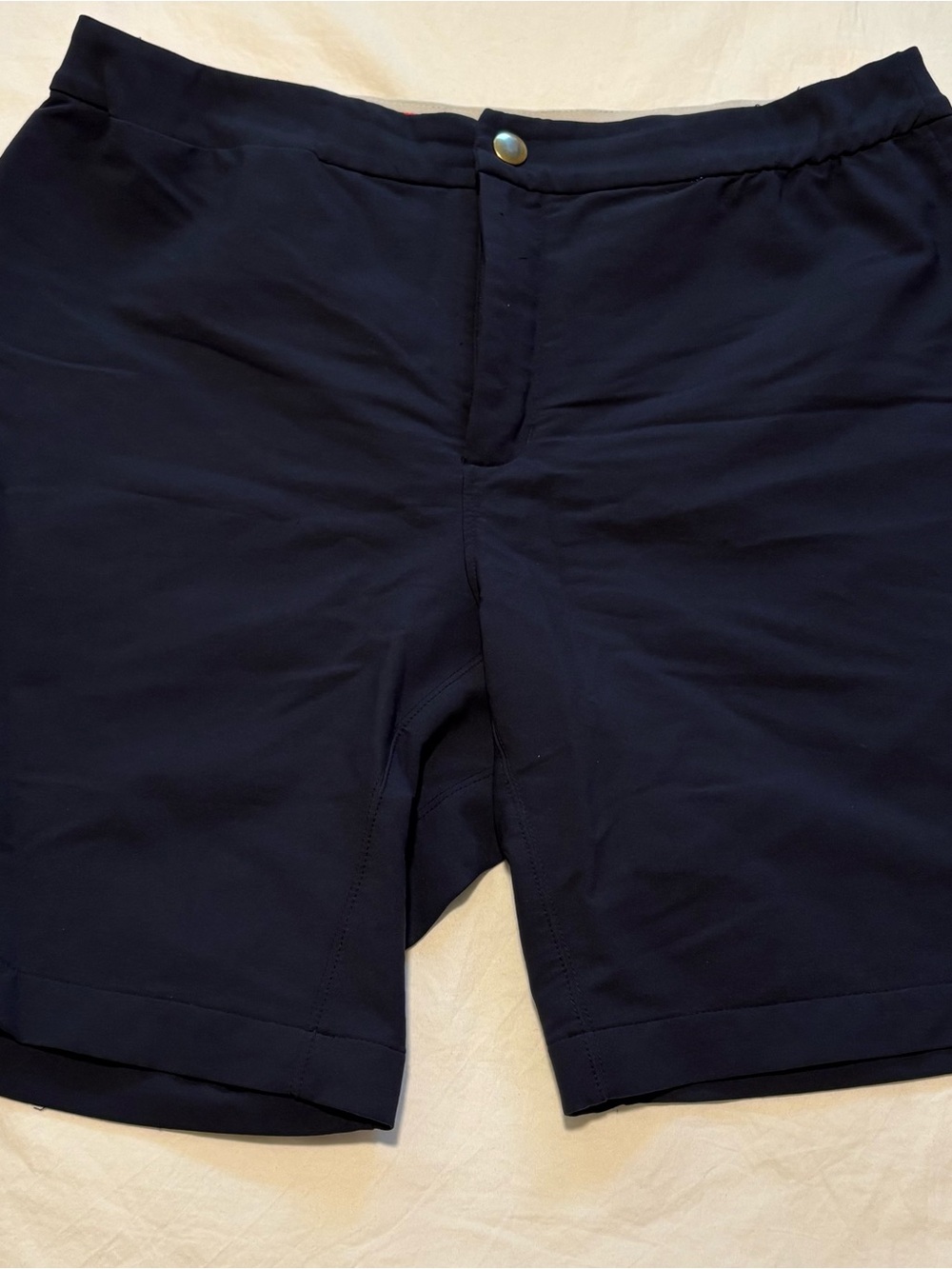 Men's Tracksmith Longfellow Navy Performance Stretch Shorts